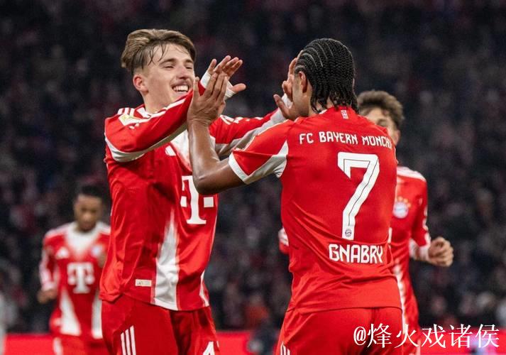 天才连场建功凯恩绝平，拜仁2-2鱼腩，主场全胜